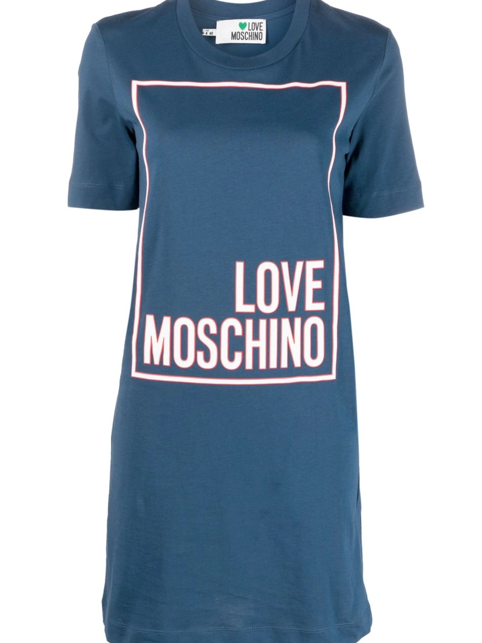 dress Women T-shirt Love mini Moschino logo-print 0429